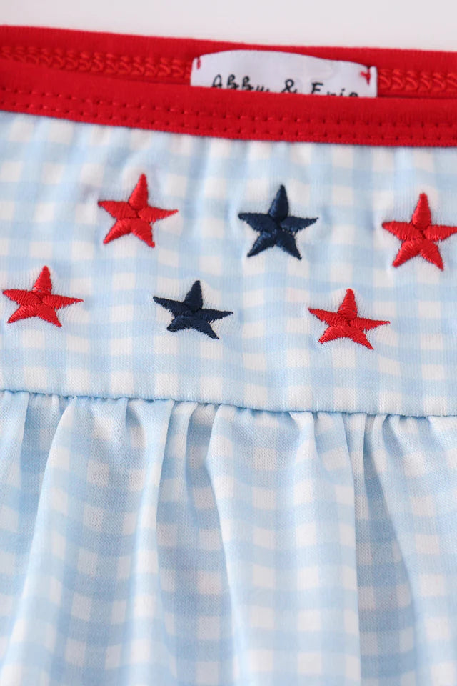 Star embroidery dress