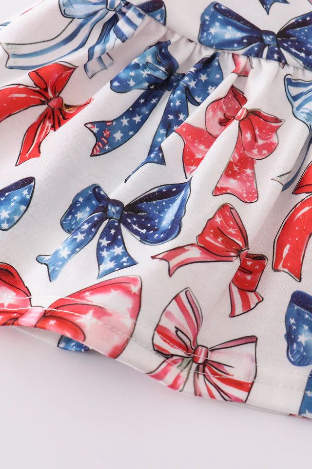 Bow print top