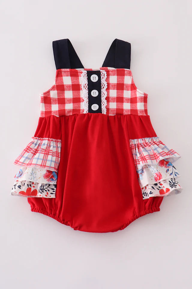 Red ruffle bubble