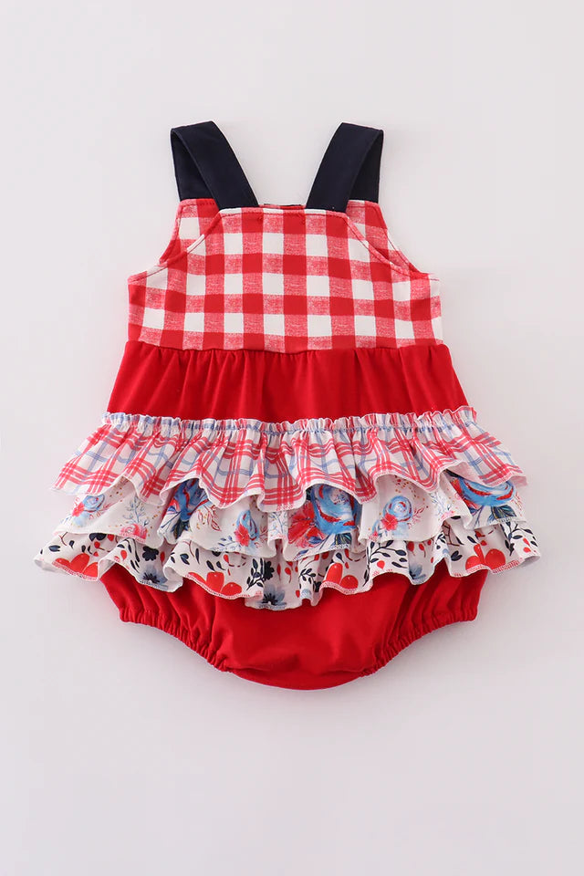Red ruffle bubble