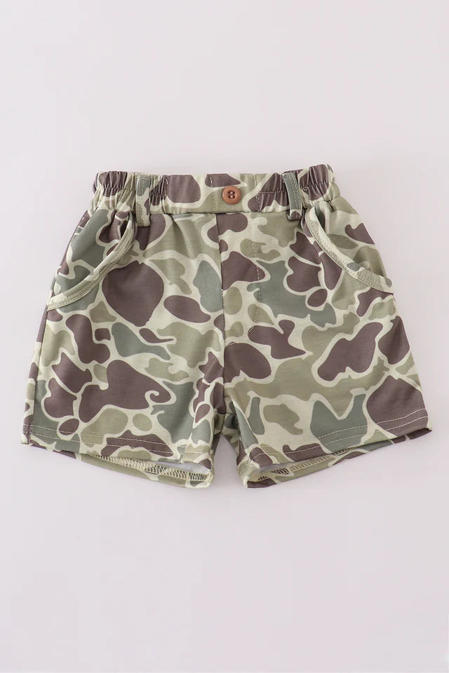 Camo print boy shorts