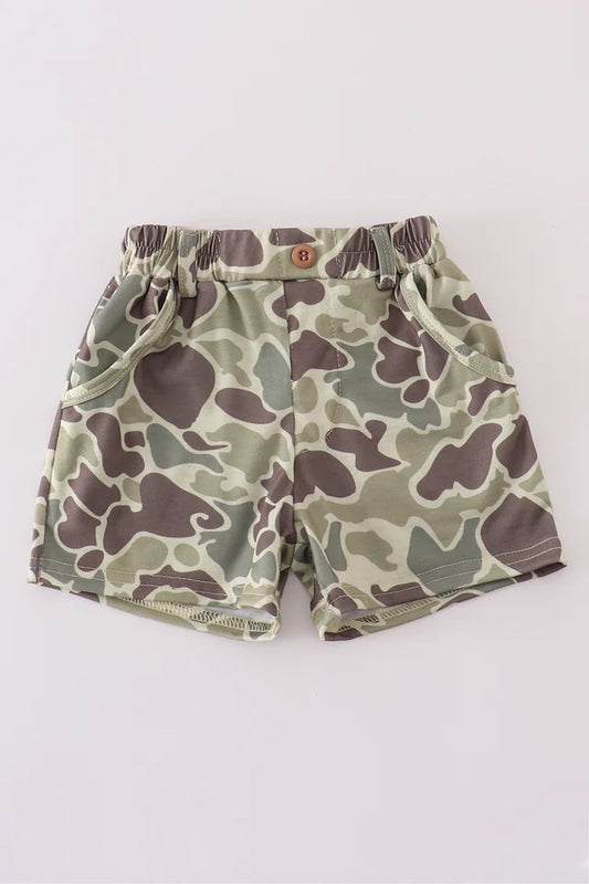 Camo print boy shorts